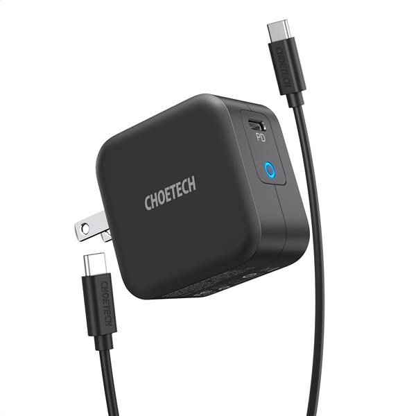 Choetech 61W USB-C GaN Charger with 5ft/ USB-C Cable(Open Box)