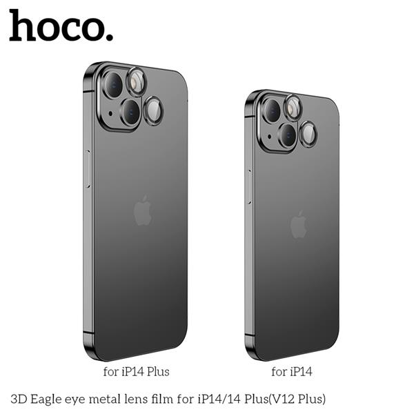 HOCO 3D Eagle Eye Metal Lens Film for iPhone 14 & 14 Plus, Black