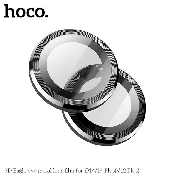 HOCO 3D Eagle Eye Metal Lens Film for iPhone 14 & 14 Plus, Black