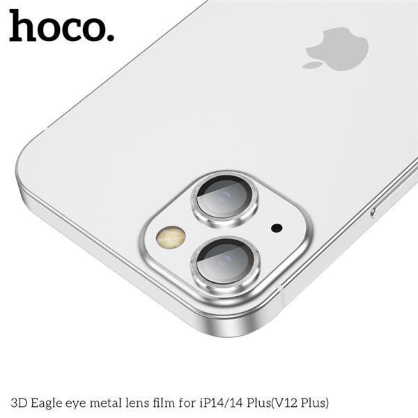 HOCO 3D Eagle Eye Metal Lens Film for iPhone 14 & 14 Plus, Black