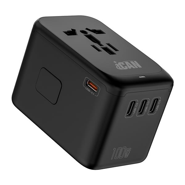 iCAN 100W 5-Port Universal Travel Adapter