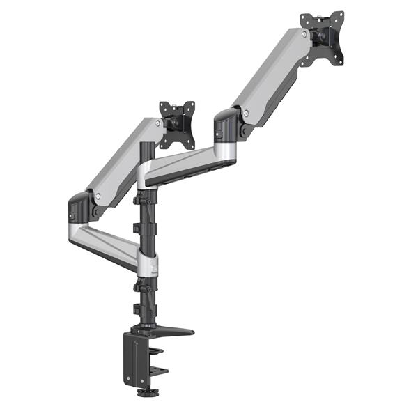 iCAN 15"-32" Vertical Dual-Monitor Steel Articulating Monitor Mount