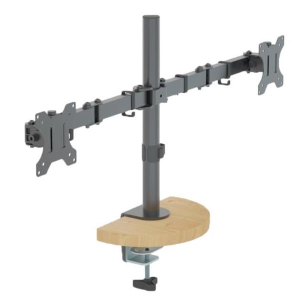 iCAN Dual Monitor Mount VESA Plate 75/100 Adjustable Arms Fit 13''-32'' Screen