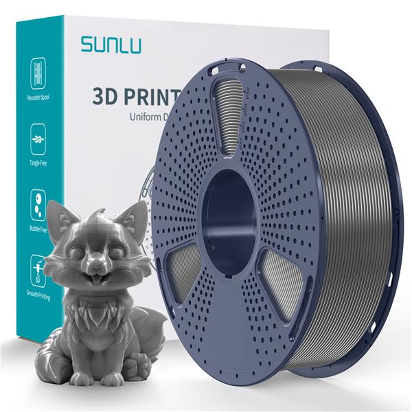 Sunlu 1.75mm, 1kg/spool, PETG filament (Grey)