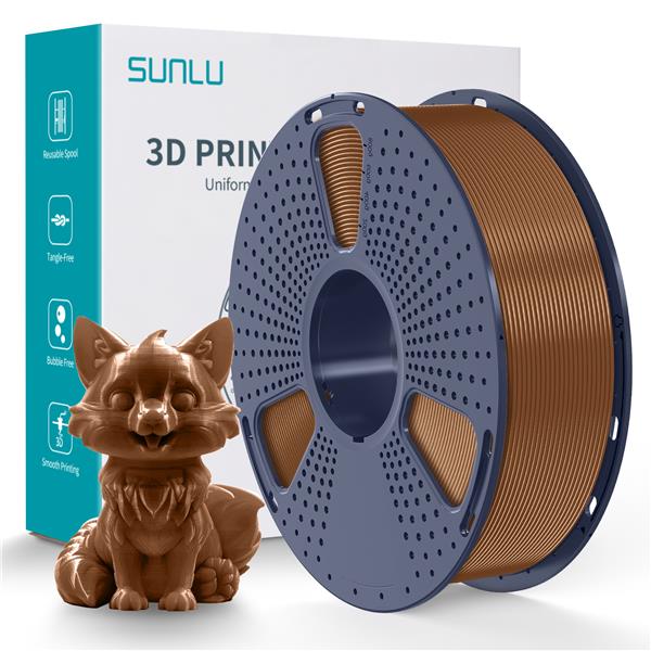 Sunlu 1.75mm, 1kg/spool, PETG filament (Coffee)