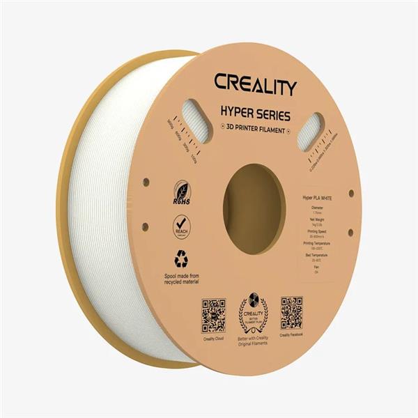 Creality Hyper Series PLA 3D Printing Filament 1kg, 1.75mm, White(Open Box)