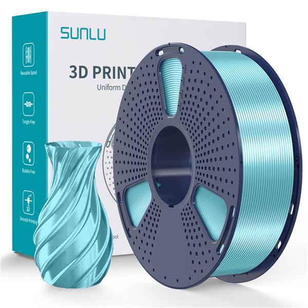 Sunlu 1.75mm, 1kg/spool, TPU Silk filament (Light Blue)