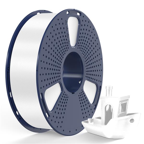 Sunlu 1.75mm, 1kg/spool, Silk PLA+ filament (White)