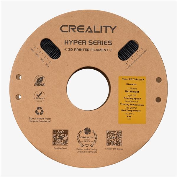 Creality Hyper-PETG Filament 1.0Kg 1.75mm, Black