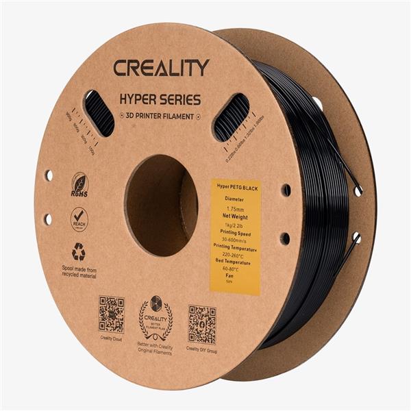 Creality Hyper-PETG Filament 1.0Kg 1.75mm, Black