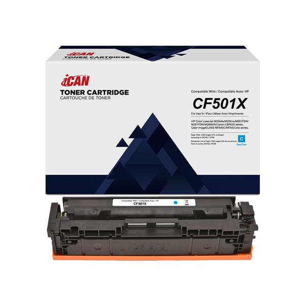 iCan Compatible HP CF501X Cyan Toner Cartridge