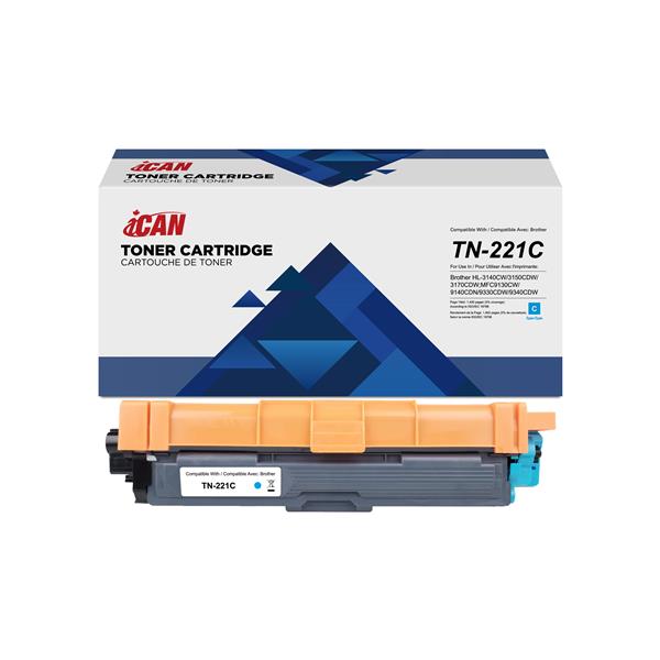 iCAN Compatible Brother TN221C Cyan Toner Cartridge