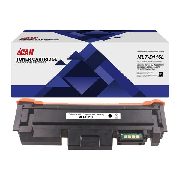 iCAN Compatible Samsung MLT-D116L Black Toner Cartridge