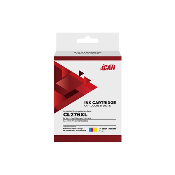 iCan Canon CL276XL Tri-color Ink Cartridge (Remanufactured)