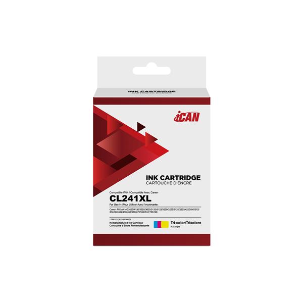 iCan Canon CL241XL Tri-color Ink Cartridge (Remanufactured)