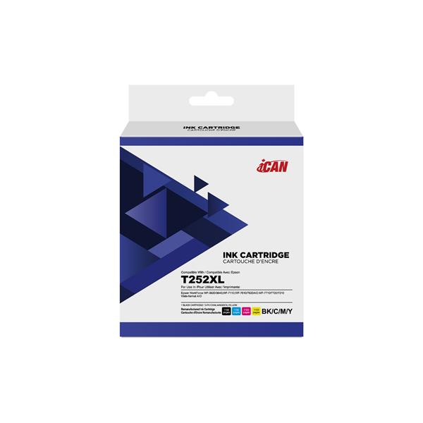 iCan Epson T252XL Black and Tri-color Ink Cartridge (Remanufactured)