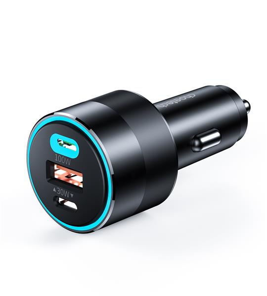 Choetech 130W Triple-Port Fast Car Charger(Open Box)