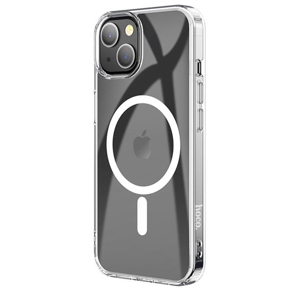 HOCO Magnetic Protective Case for iPhone 15, Anti-fall, Transparent