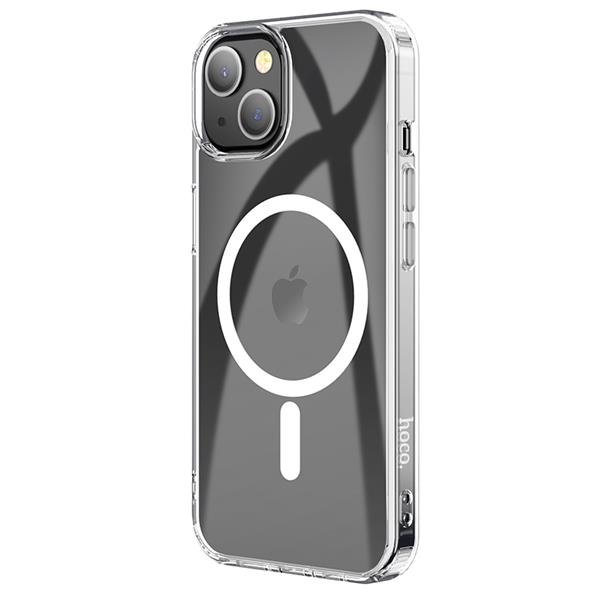 HOCO Magnetic Anti-fall Case for iPhone 15 Plus, Transparent