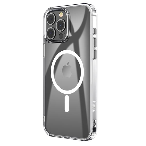 HOCO Magnetic Anti-fall Case for iPhone 15 Pro Max, Transparent