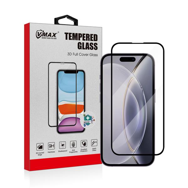 VMAX 3D Resin Full Cover Tempered Glass for iPhone 15 Pro Max 6.7''