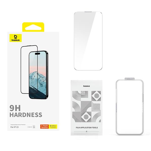 Baseus Diamond Series Full-Coverage HD Screen Protector for iPhone 15