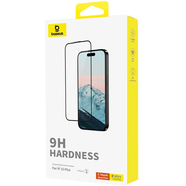 Baseus Diamond Series Full-Coverage Screen Protector, iPhone 15 Plus