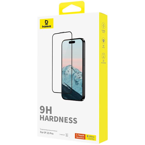 Baseus Diamond Series Full-Coverage Screen Protector for iPhone 15 Pro