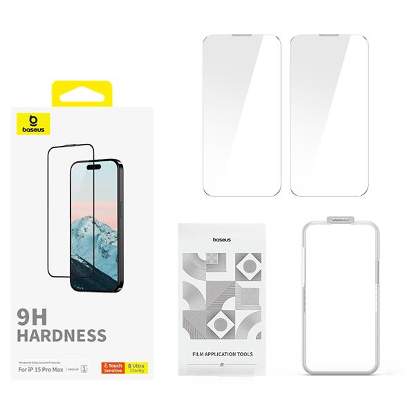 Baseus Diamond Series Full-Coverage Screen Protector iPhone 15 Pro Max