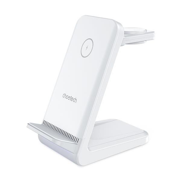 Choetech 3-in-1 15W Wireless Charger Stand, Detachable Watch Charger