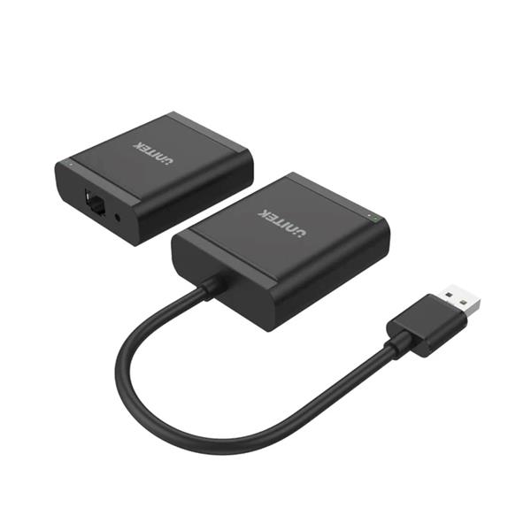 UNITEK 4 Ports USB 2.0 Extender Over Cat 6/ Cat 5e