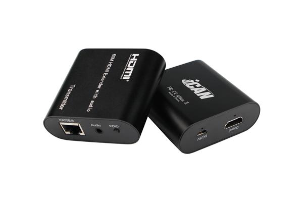 iCAN HDMI 1080P 60HZ Extender over Single Cat 5e/6 with 60m Cable(Open Box)