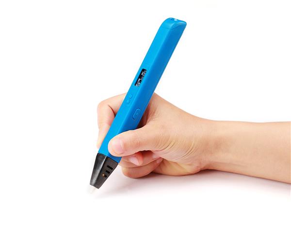 iCAN RP800A 3D Printing Pen with OLED Screen and 3 Starter Colors of PLA Plastic,Blue