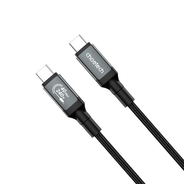 Choetech USB4.0 Gen3 cable, USB Type-C to Type-C, 240W, 8K, 1.2m