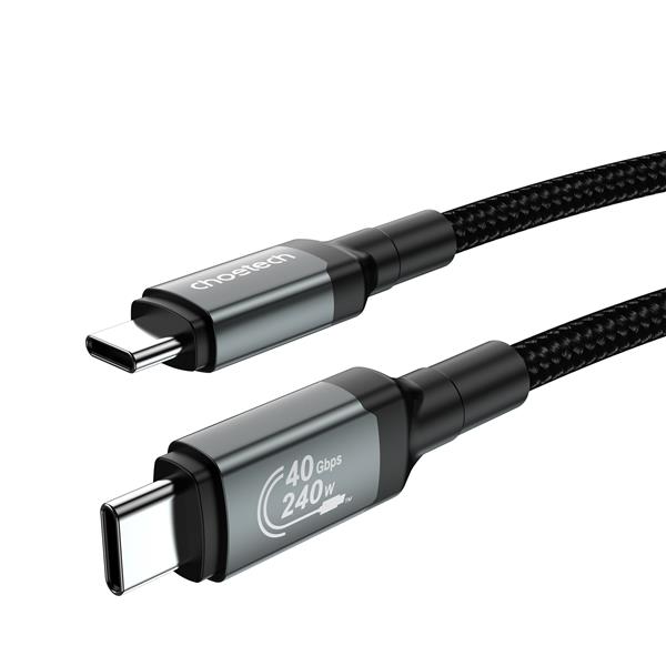 Choetech USB4.0 Gen3 cable, USB Type-C to Type-C, 240W, 8K, 1.2m