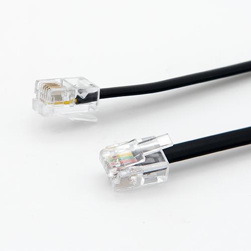 iCAN Telephone Cable with 6-Position 4-Contacts Reverse-wired - 50 ft.(Open Box)