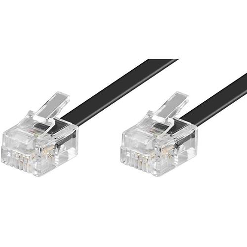 iCAN Telephone Cable with 6-Position 4-Contacts Reverse-wired - 50 ft.