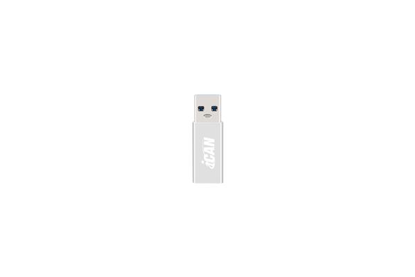 iCAN USB 3.0 to USB Type C Adapter, Aluminum Silver