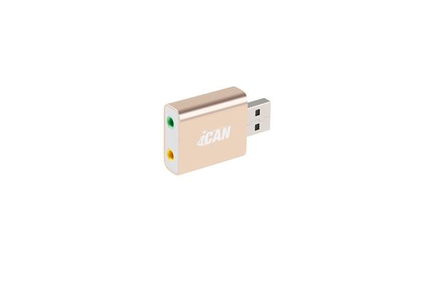 iCAN USB2.0 AM to 3.5MM*2(Open Box)