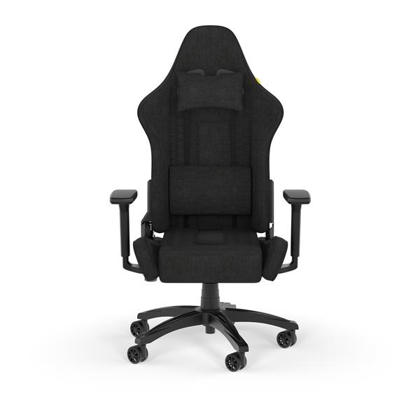 CORSAIR TC100 Relaxed Fabric Gaming Chair, Relaxed Fit, Black(Open Box)