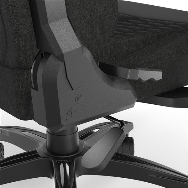 CORSAIR TC100 Relaxed Fabric Gaming Chair, Relaxed Fit, Black(Open Box)