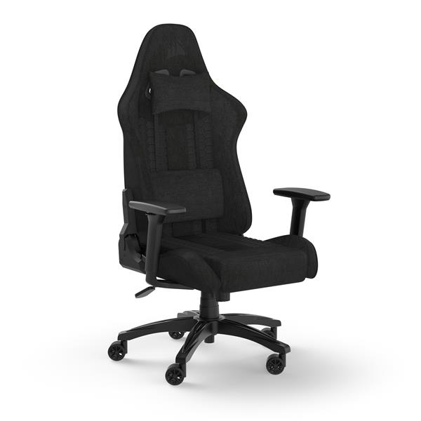 CORSAIR TC100 Relaxed Fabric Gaming Chair, Relaxed Fit, Black(Open Box)