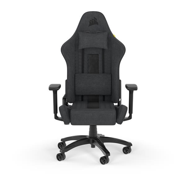 CORSAIR TC100 RELAXED Fabric Gaming Chair, Relaxed Fit, Black/Grey