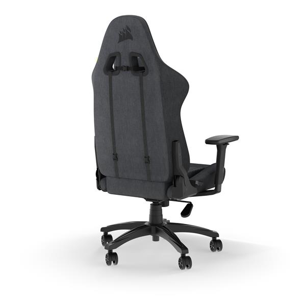 CORSAIR TC100 RELAXED Fabric Gaming Chair, Relaxed Fit, Black/Grey