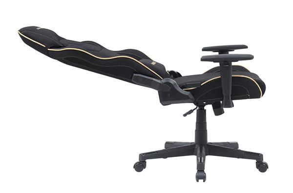 Armoury KW-G6281-3 Ergonomic Fabric Gaming Chair, For Both Winter and Summer Use. High Quality New Foam, 2D Armrests, 350MM Metal Base, 60MM PU Caster, Adjustable Backrest. Black