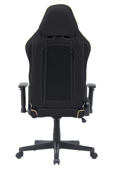 Armoury KW-G6281-3 Ergonomic Fabric Gaming Chair, For Both Winter and Summer Use. High Quality New Foam, 2D Armrests, 350MM Metal Base, 60MM PU Caster, Adjustable Backrest. Black