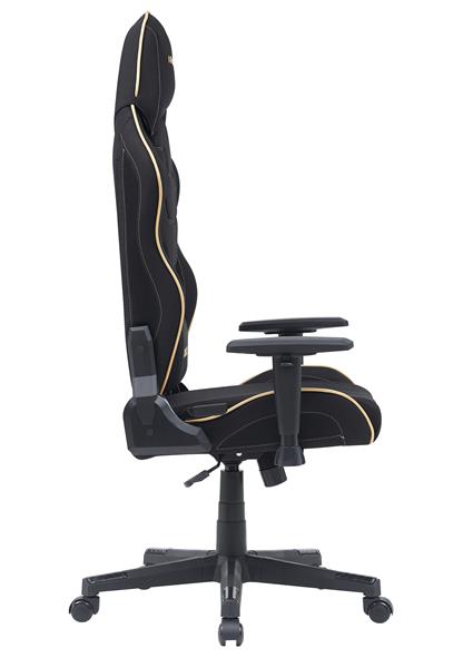 Armoury KW-G6281-3 Ergonomic Fabric Gaming Chair, For Both Winter and Summer Use. High Quality New Foam, 2D Armrests, 350MM Metal Base, 60MM PU Caster, Adjustable Backrest. Black