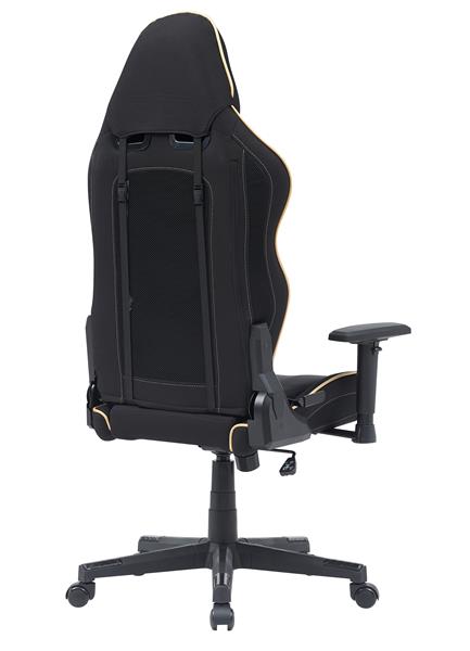 Armoury KW-G6281-3 Ergonomic Fabric Gaming Chair, For Both Winter and Summer Use. High Quality New Foam, 2D Armrests, 350MM Metal Base, 60MM PU Caster, Adjustable Backrest. Black