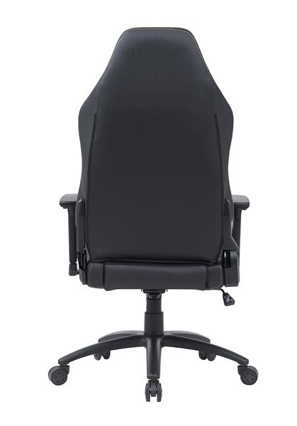 iCAN Fabric Gaming Chair, High Density Mould Foam and New Foam, 3D Armrests, 350MM KD Metal Base, 63MM Nylon Caster, Adjustable Backrest. Black