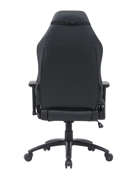 iCAN Fabric Gaming Chair, High Density Mould Foam and New Foam, 3D Armrests, 350MM KD Metal Base, 63MM Nylon Caster, Adjustable Backrest. Black